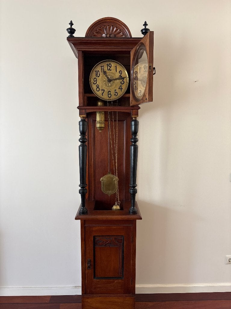 Staande  jugenstil klok (art nouveau) 1900 - 1920., Antiek en Kunst, Antiek | Klokken, Ophalen