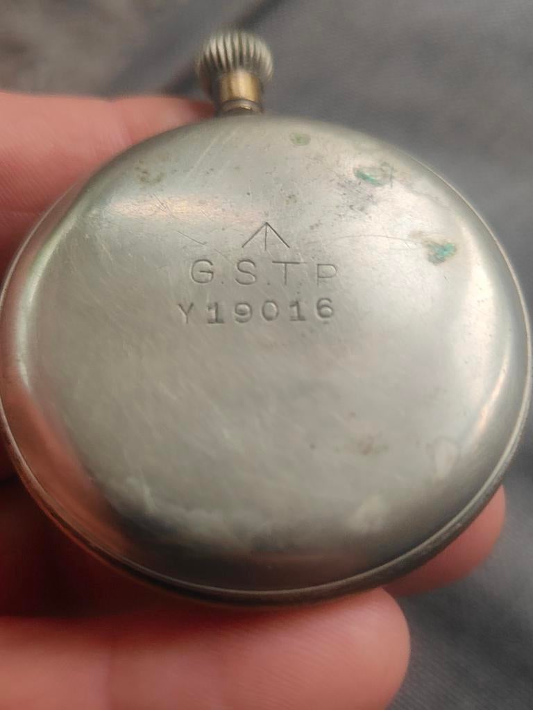 Zeldzaam Omega GSTP Zakhorloge - Vintage Militair Horloge, Overige materialen, Zakhorloge, 1900 tot 1930, Ophalen of Verzenden