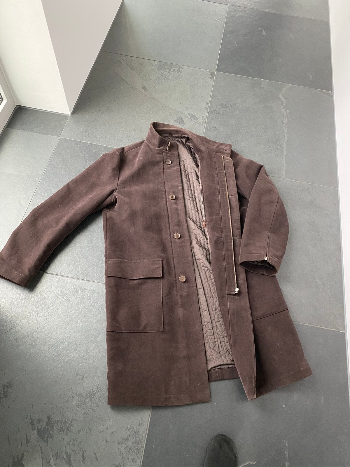 Hugo Boss suede winterjas maat 50, Ophalen of Verzenden, Zo goed als nieuw, Maat 48/50 (M)