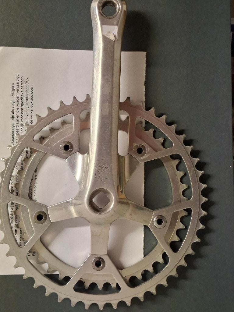 crankstel Campagnolo Triomphe / Victory, Crankstel of Pedalen, Verzenden, Campagnolo, Zo goed als nieuw