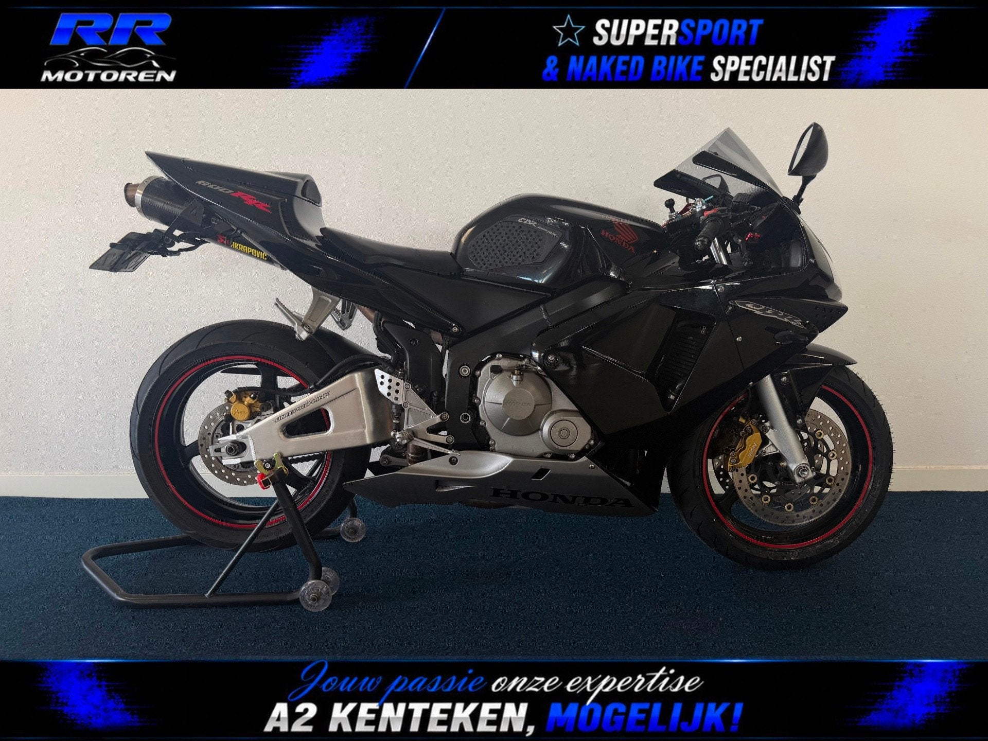 Honda Sport CBR 600 RR / FULL-BLACK-EDITION / 30.000 KM, Motoren, Sportuitlaat, Bedrijf, Super Sport, Meer dan 35 kW