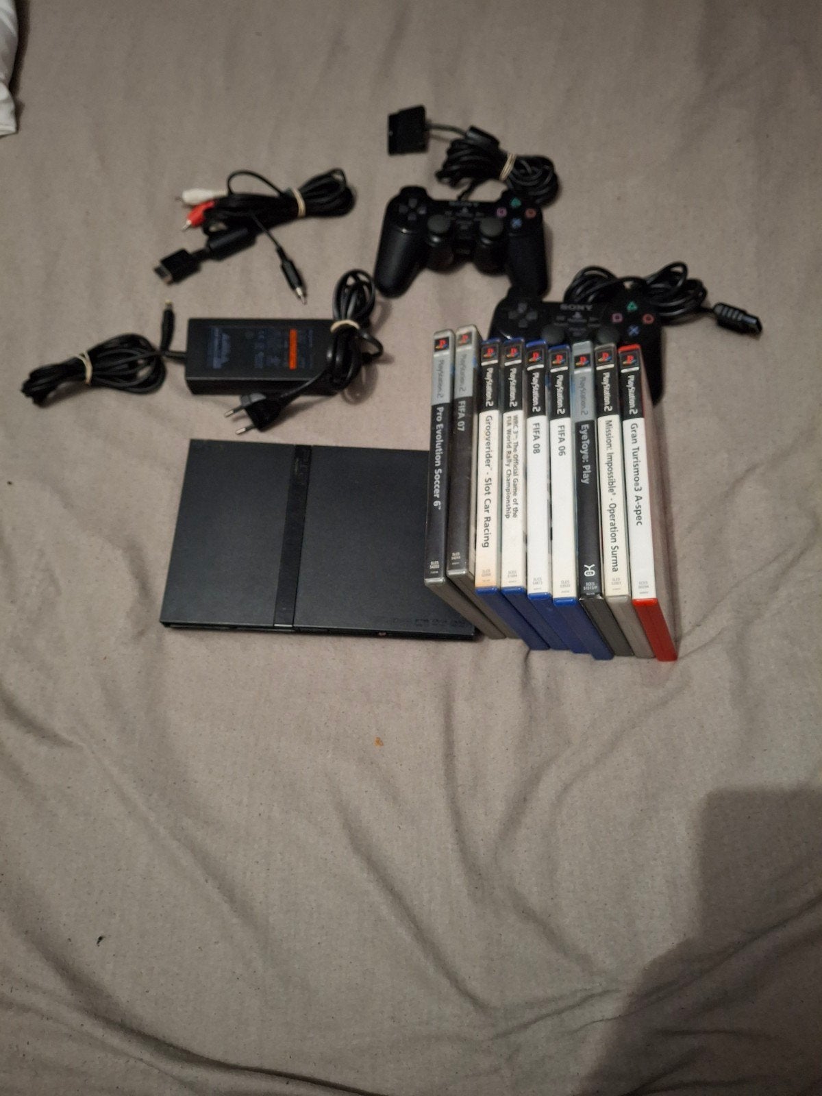 Sony PlayStation 2 Slim met 2 controllers en 9 games (m2459040495 ...