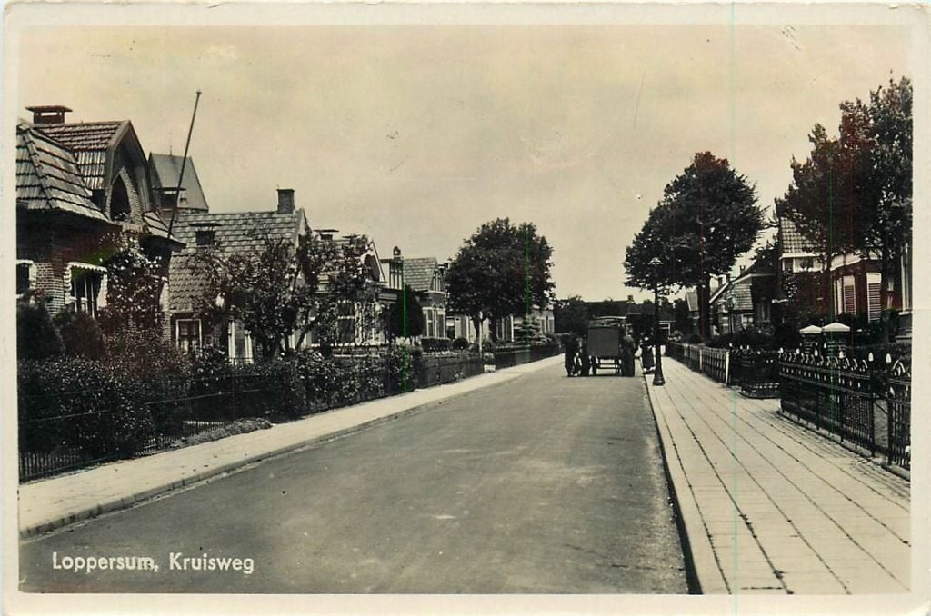 378-358-003 Loppersum Kruisweg, Ophalen of Verzenden, Voor 1920, Groningen