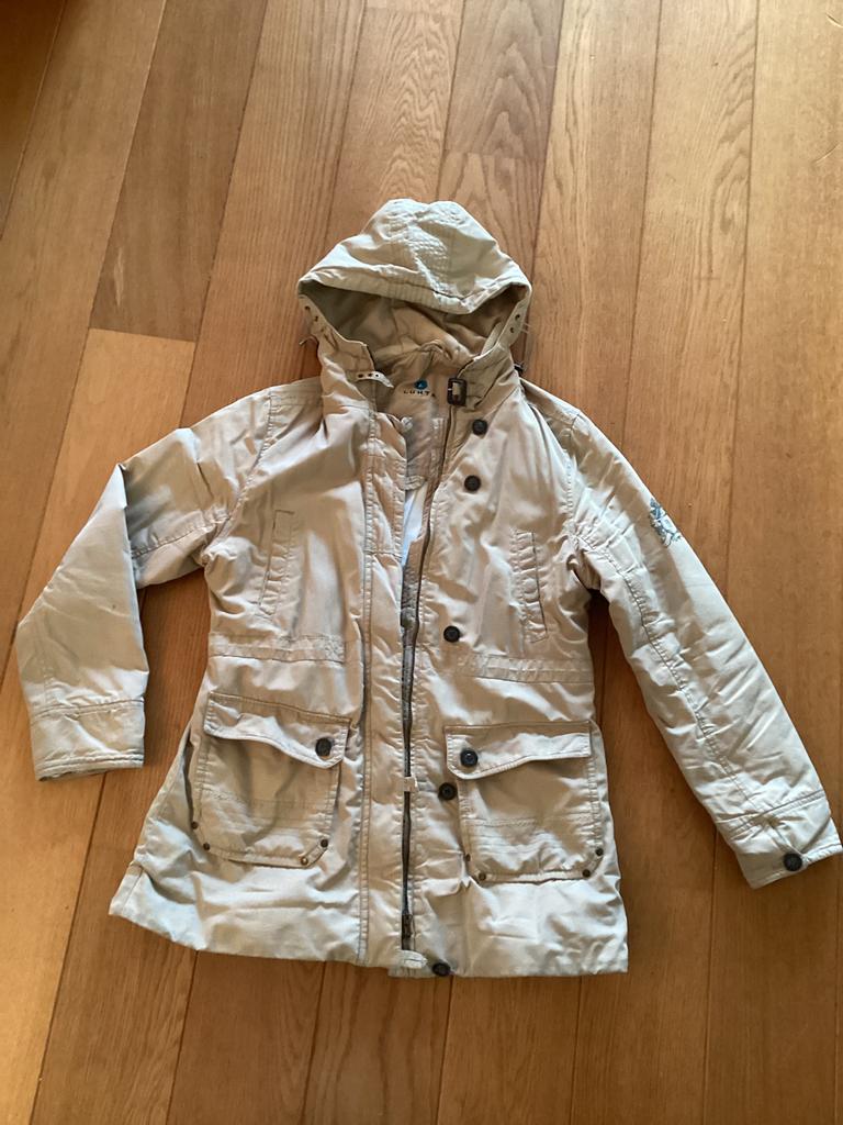 Luhta jas. Maat 46 = XL., Ophalen of Verzenden, Gedragen, Maat 46/48 (XL) of groter, Beige