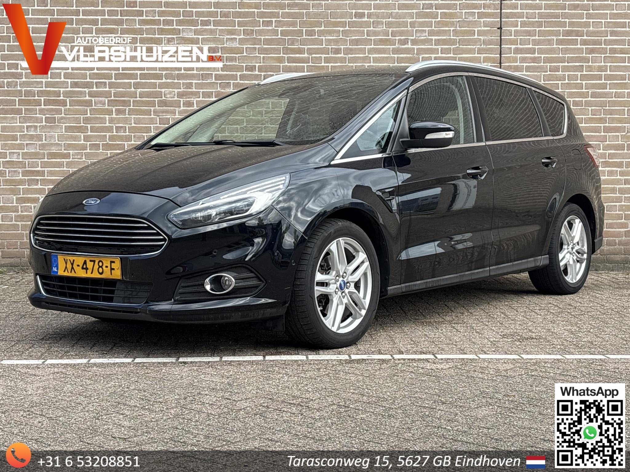 Ford S-Max 2.0 TDCi Titanium Automaat | Leder/Alcantara | Cl, Auto's, Stof, Gebruikt, 4 cilinders, Zwart