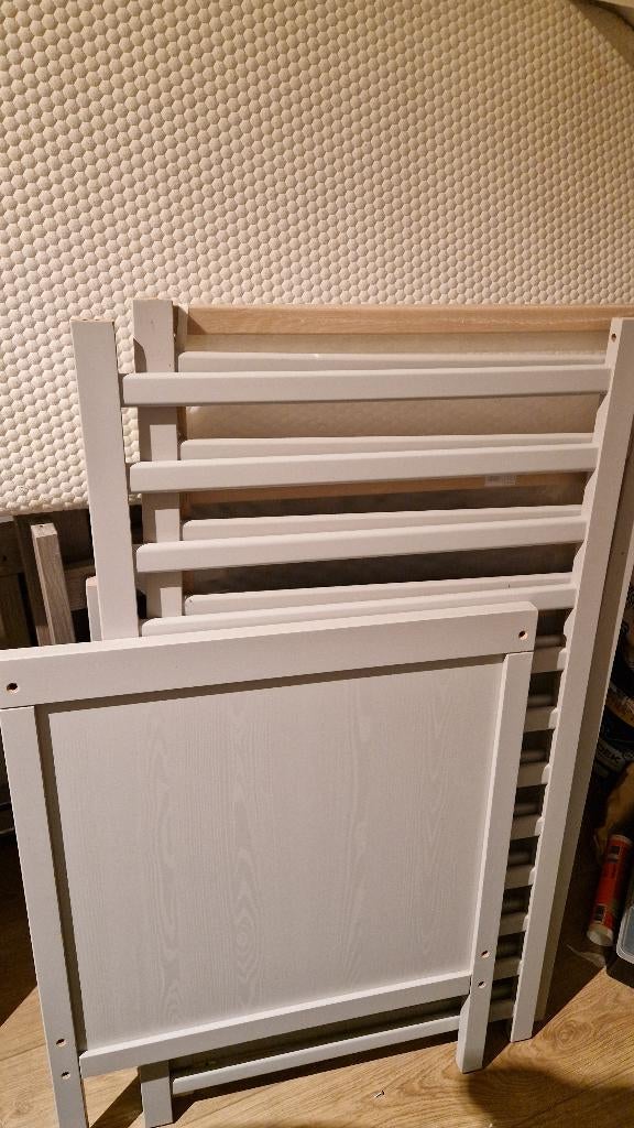 Ikea Ledikant Sundvik kleur grijs, Ophalen, Gebruikt, Minder dan 140 cm, Minder dan 70 cm