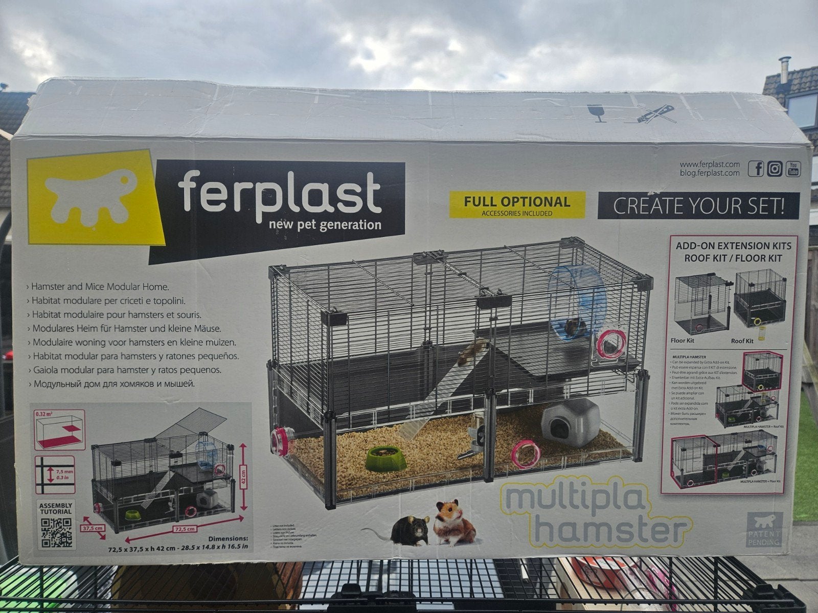 Ferplast Multipla Hamster, met vele extra's, Ophalen, Gebruikt
