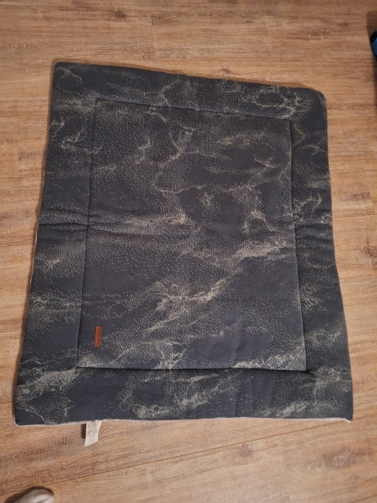 Boxkleed grijs/zwart, Ophalen of Verzenden, Gebruikt, Rechthoekig, Boxkleed