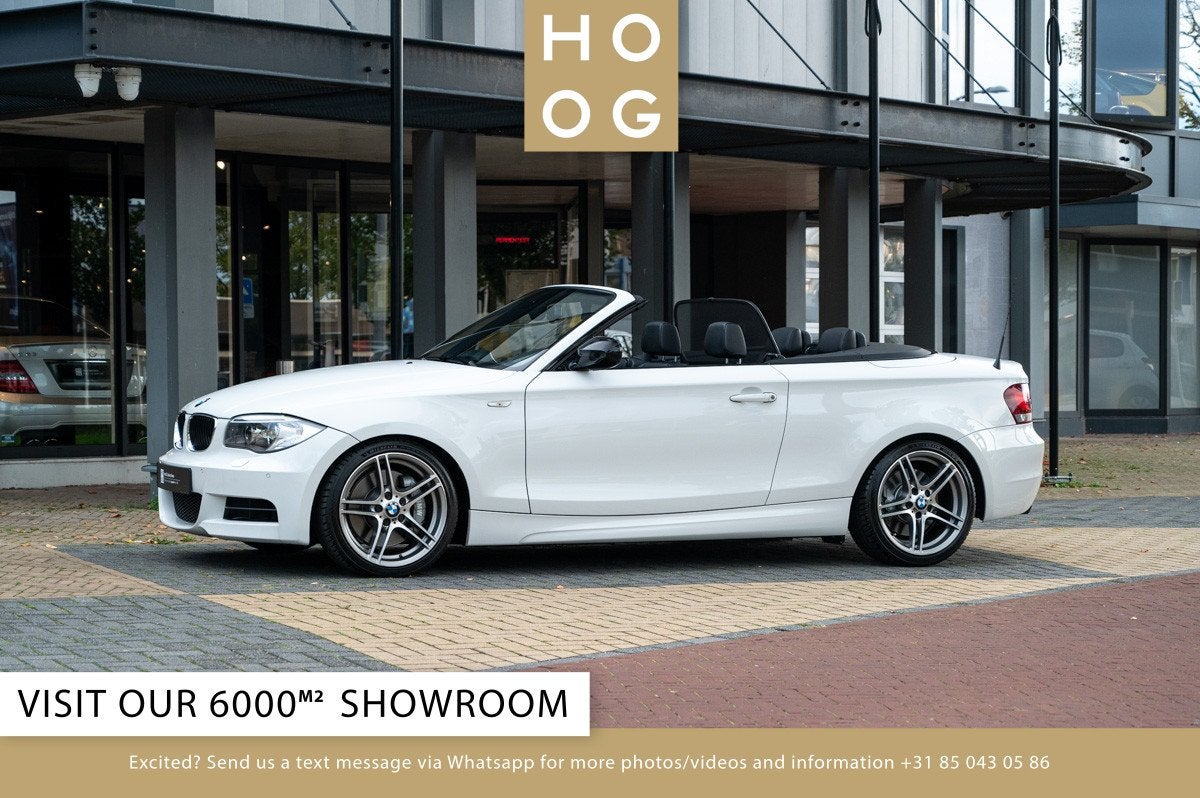 BMW 1-Serie 135I 135i Cabriolet M-Sport (bj 2012, automaat), Gebruikt, Overige kleuren, 4 stoelen, Leder
