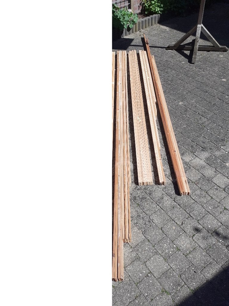 houten latten, Gebruikt, 25 tot 50 mm, Overige typen, Ophalen of Verzenden