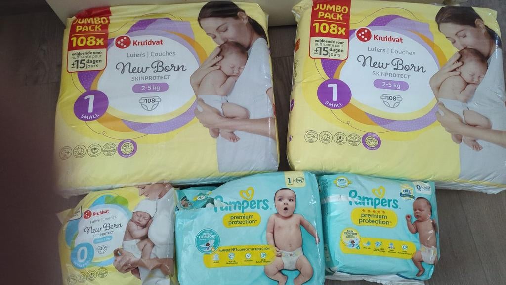 Pampers - Nieuw en kleine pakjes zijn wel geopend .., Ophalen of Verzenden, Nieuw, Overige typen