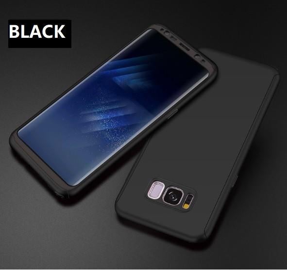 360-graden Frosting Beschermhoesje Set voor S8 Plus _ Zwart, Verzenden, Nieuw, Overige modellen, Hoesje of Tasje