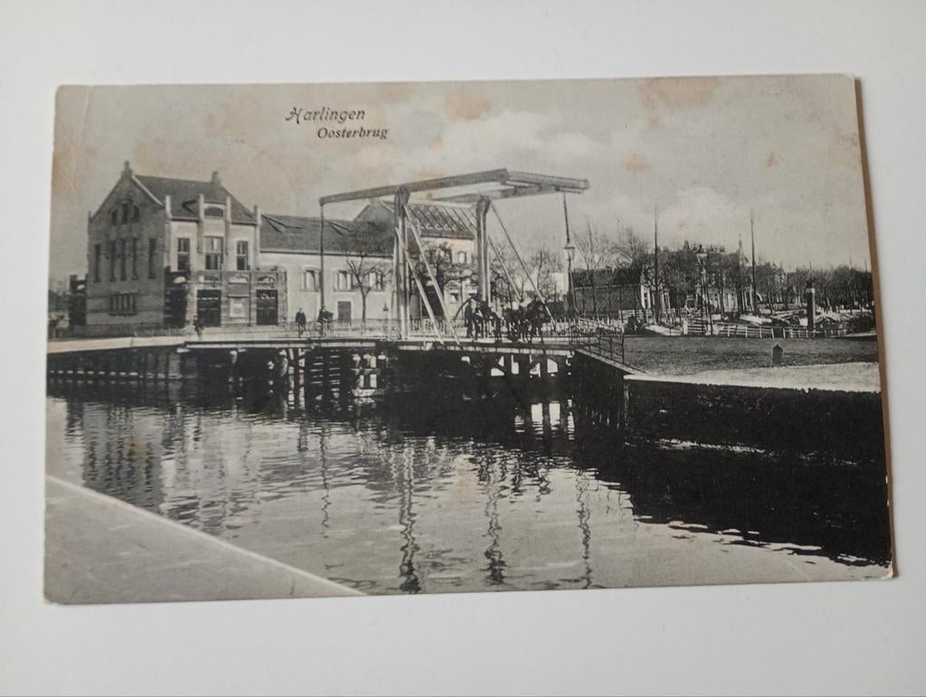 Harlingen Oosterbrug, Ophalen of Verzenden, Voor 1920, Gelopen, Friesland