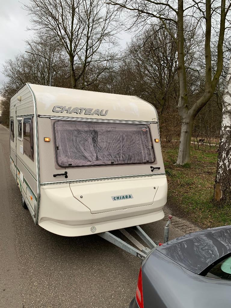 CARAVANS CHATEAU 390 4 PERSOONS MET VOORTENT, Caravans en Kamperen, Caravans, Chateau, Rondzit, 750 - 1000 kg, Schokbreker