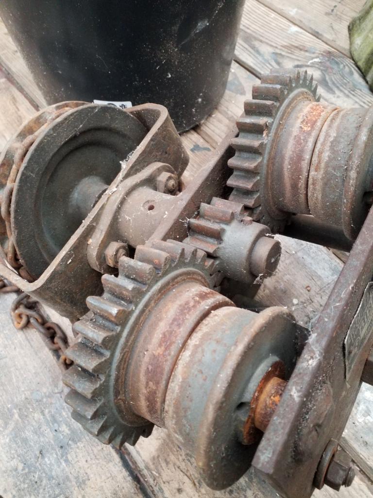 Gebr.Dickertman Katrol 500kg - Takel, Doe-het-zelf en Verbouw, Lieren en Takels, Gebruikt, Handmatig, Ophalen