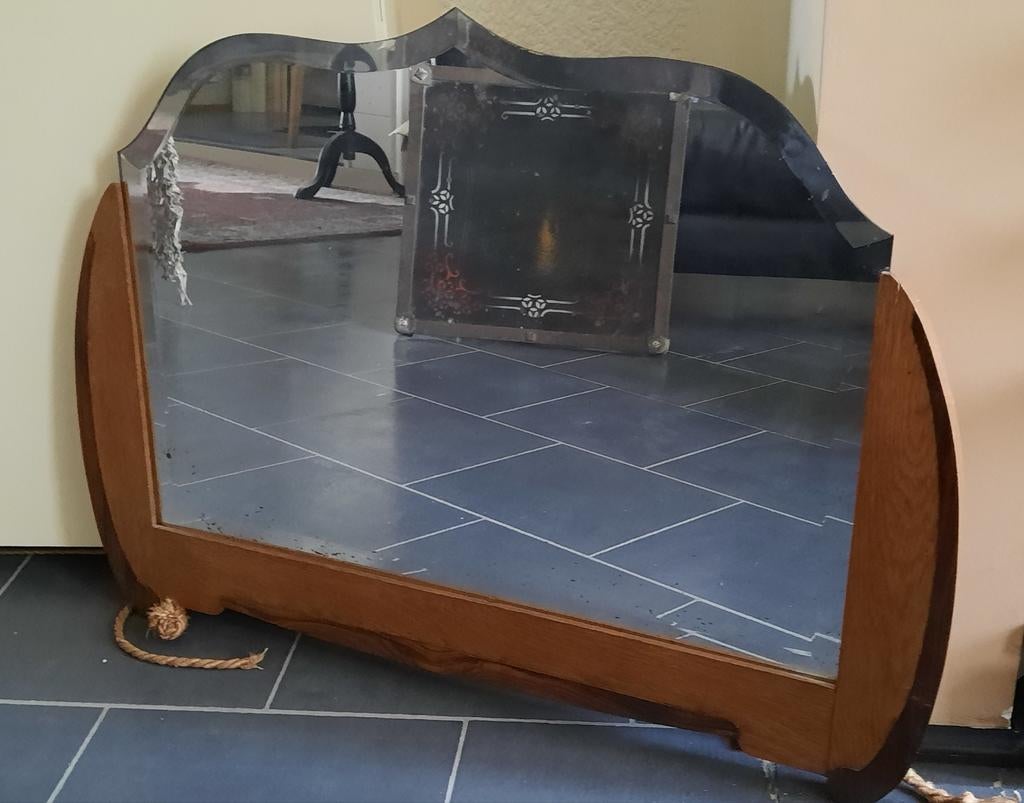 Vintagespiegel, Ophalen of Verzenden, Overige vormen, 50 tot 100 cm, Minder dan 100 cm