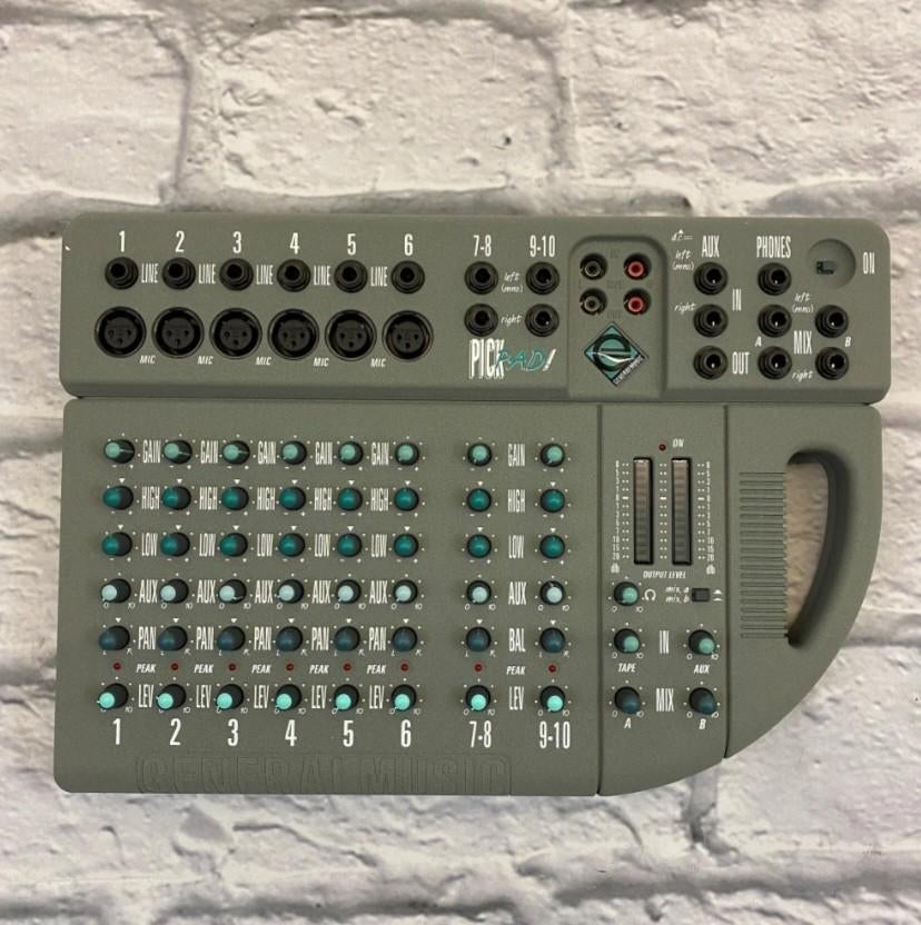 GeneralMusic Pick Pad 6 Kanaals Mixer - Passief, Ophalen of Verzenden, Gebruikt, 5 tot 10 kanalen, Microfooningang