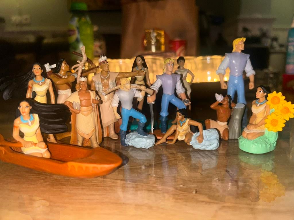 Pocahontas Disney Figuurtjes Vintage, Ophalen of Verzenden, Gebruikt