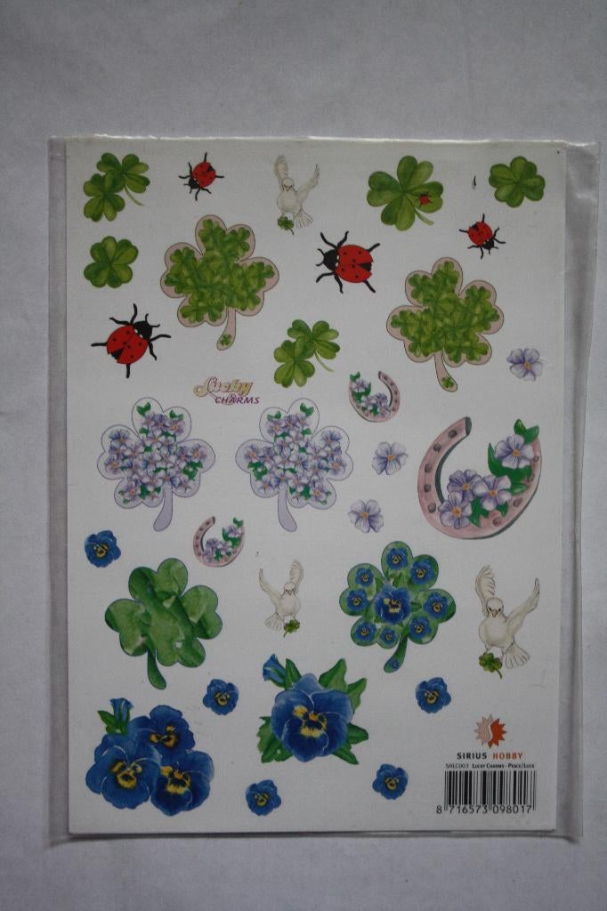 7 st. A5 knipvellen Lucky Charms 113, Hobby en Vrije tijd, Kaarten | Zelf maken, Verzenden, Nieuw, Natuur, Knipvel