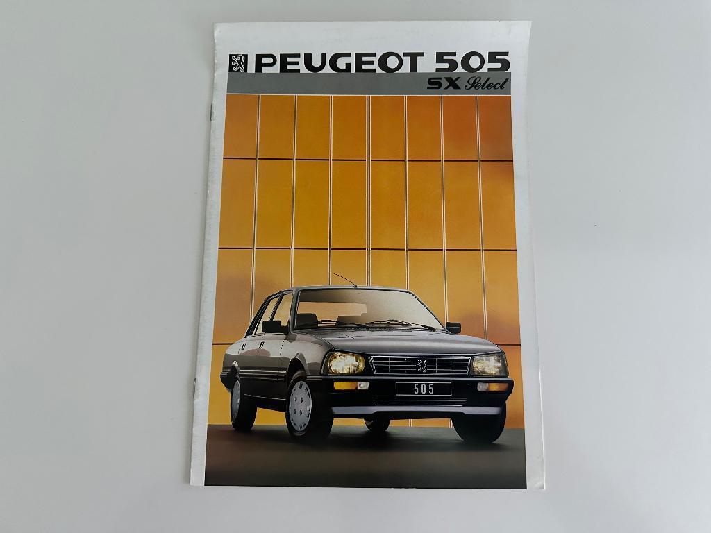 Folder Peugeot 505 SX Select, Ophalen of Verzenden, Zo goed als nieuw, Peugeot
