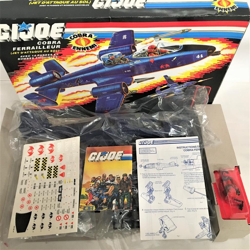 GI Joe Cobra Ferrailleur Jet - Vintage, Ophalen of Verzenden, Gebruikt