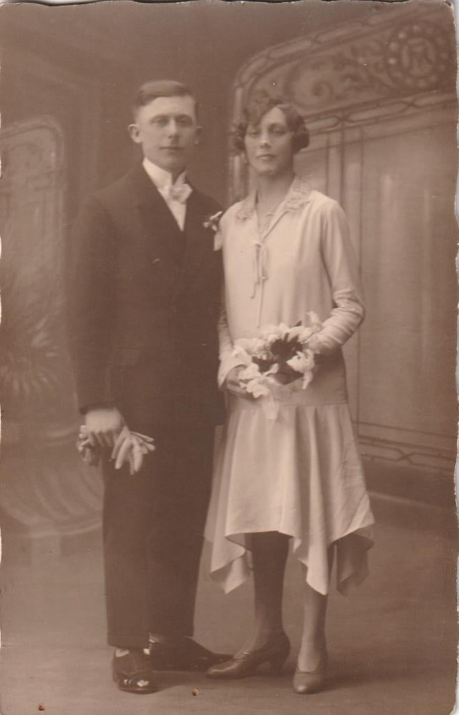 fotokaart  -  koppel, Ophalen of Verzenden, Voor 1940, Zo goed als nieuw
