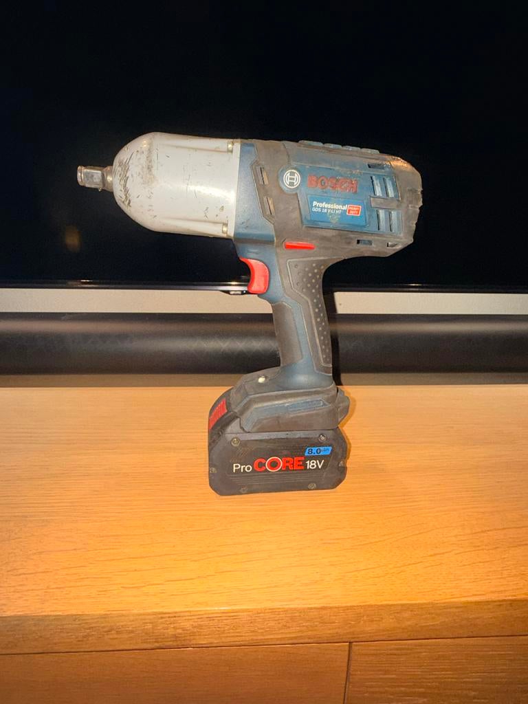 Bosch GDS 18V-LI HT Slagmoersleutel Body, Ophalen of Verzenden, Gebruikt