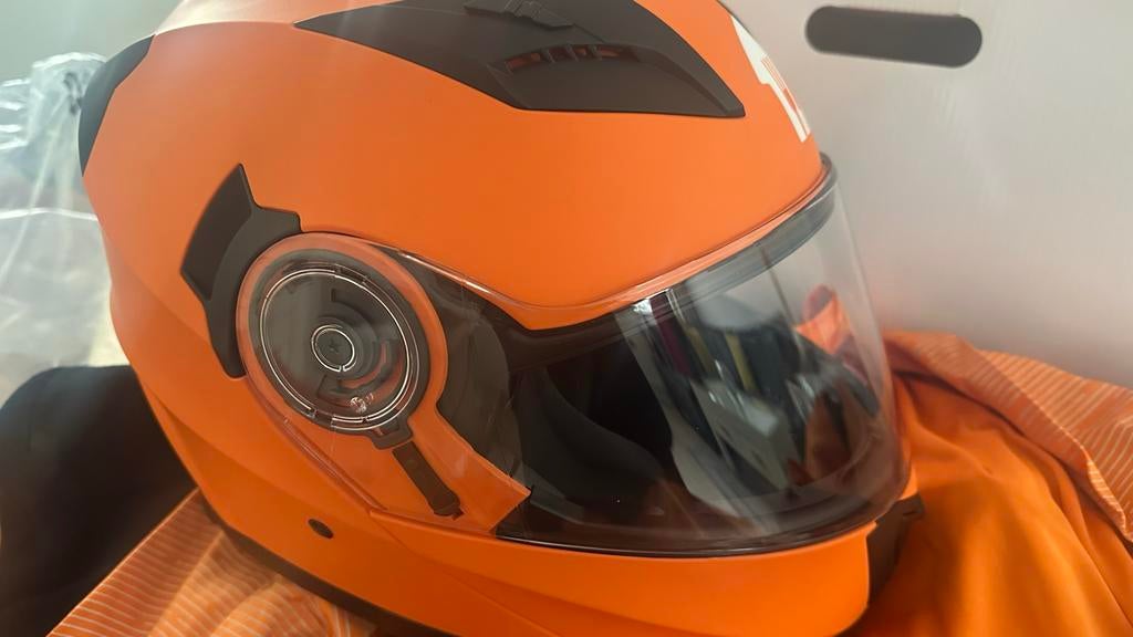 Volledige Thuisbezorgd Set (Maat L, Rugtas en motorhelm), Ophalen of Verzenden, Zo goed als nieuw, Bovenkleding