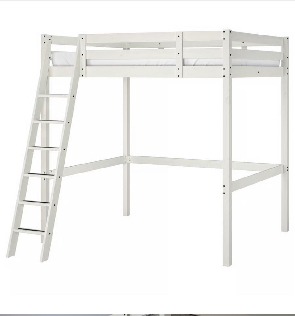 Ikea hoogslaper STORÅ 140 x 200, Huis en Inrichting, Slaapkamer | Stapelbedden en Hoogslapers, Ophalen, Hoogslaper, 140 cm, Zo goed als nieuw