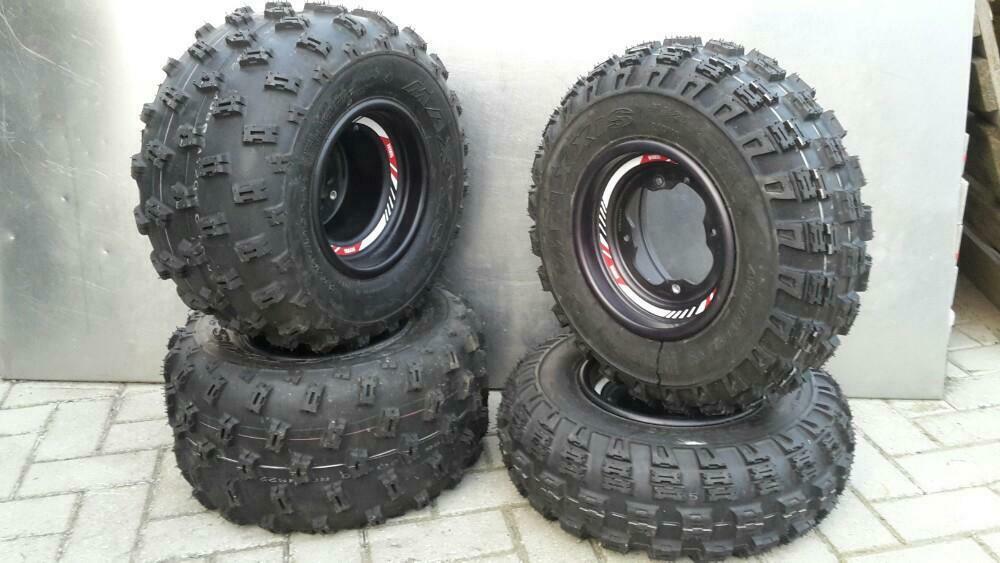 Yamaha set. yfz450, raptor 700, 350, 450, 660. Maxxis banden, Ophalen of Verzenden, Nieuw