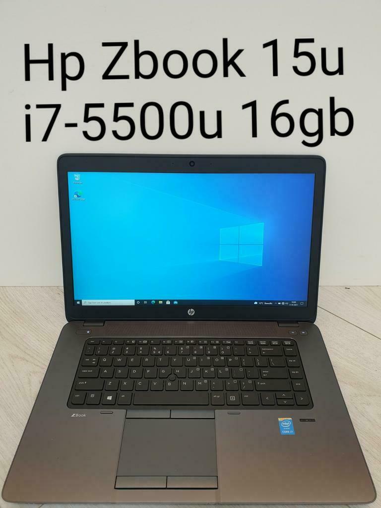 Zeer goede staat: Hp Zbook 15u i7-5500U 16gb ram 128gb SSD, Met videokaart, 2 tot 3 Ghz, Ophalen of Verzenden, Zo goed als nieuw