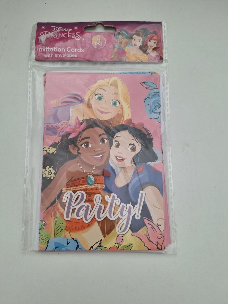 Princess uitnodiging kaartjes, Ophalen of Verzenden, Gebruikt, Versiering