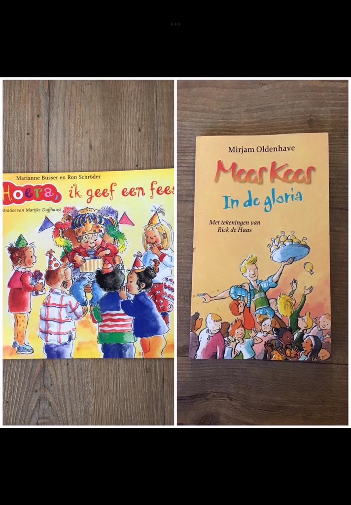 Hoera ik geef een feestje & Mees Kees i d gloria, kinderboek, Boeken, Ophalen of Verzenden, Zo goed als nieuw