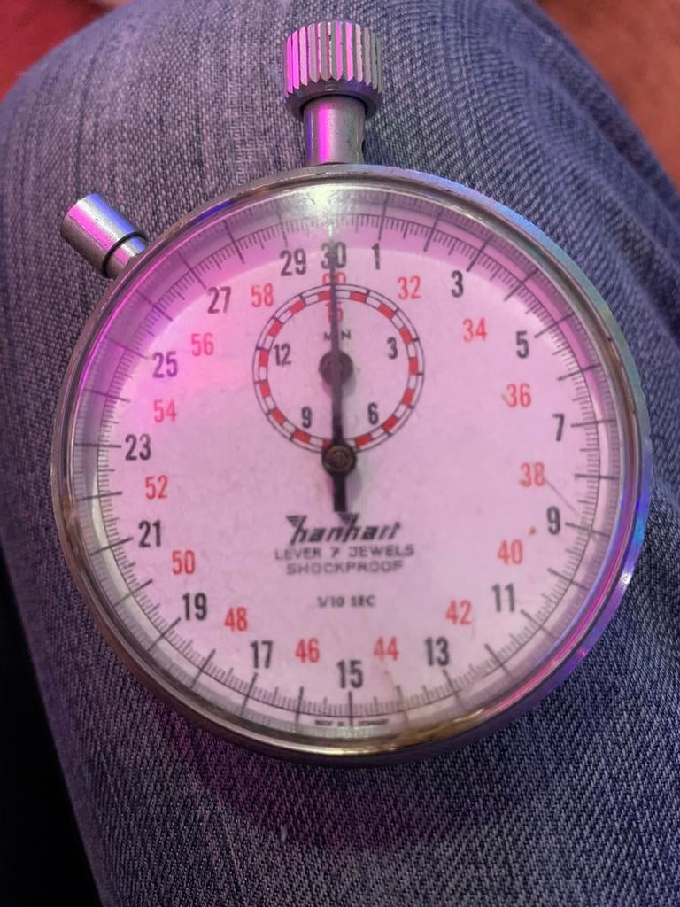 Hanhart, Sieraden, Tassen en Uiterlijk, Horloges | Antiek, Ophalen of Verzenden, Staal, Overige merken