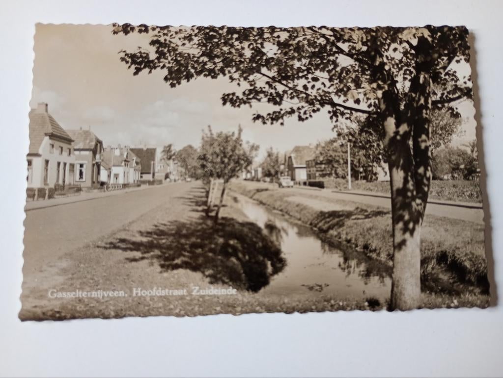 Gasselternijveen Hoofdstraat 1960, Ophalen of Verzenden, 1940 tot 1960, Gelopen, Drenthe