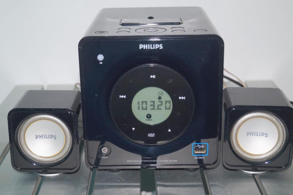 Philips docking intertainment system DC199B, Philips, Gebruikt, Ophalen of Verzenden, Microset