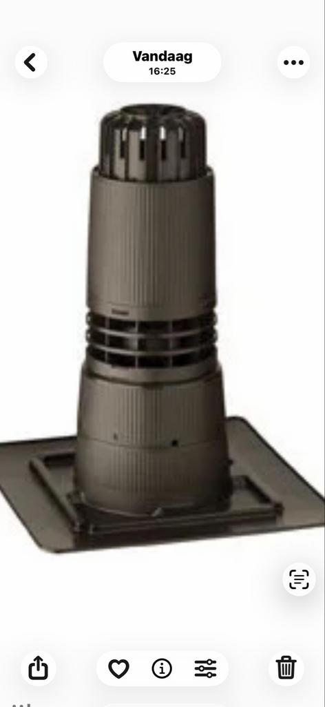 Renolux Terminal DN60 Rookgasafvoer Nieuw in Doos, Ophalen, Nieuw, Cv-ketel of Combi-ketel