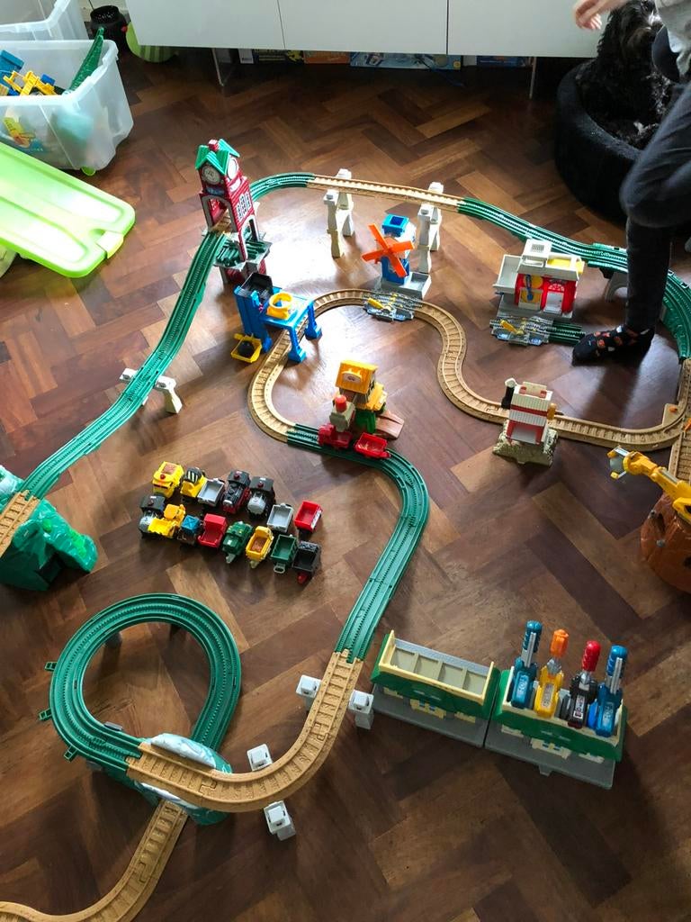 Geo trax fisher price treinbaan grote partij, Ophalen, Gebruikt, Speelset