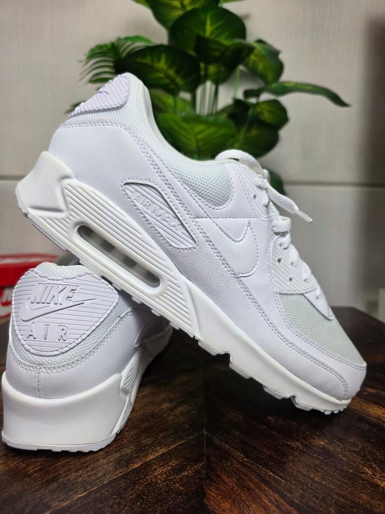 Nike Air Max 90 Triple White maat 49,5, Wit, Nike, Ophalen of Verzenden, Nike