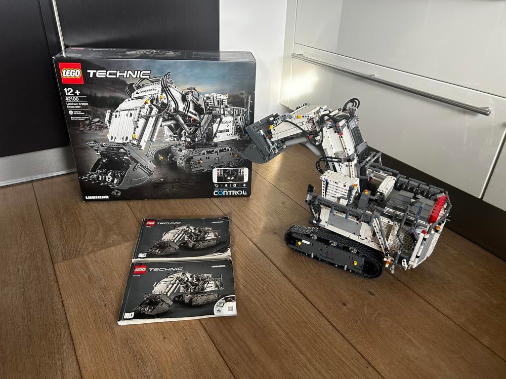 Lego Technic 42100 Liebherr R 9800 Graafmachine, Ophalen of Verzenden, Zo goed als nieuw, Complete set, Lego