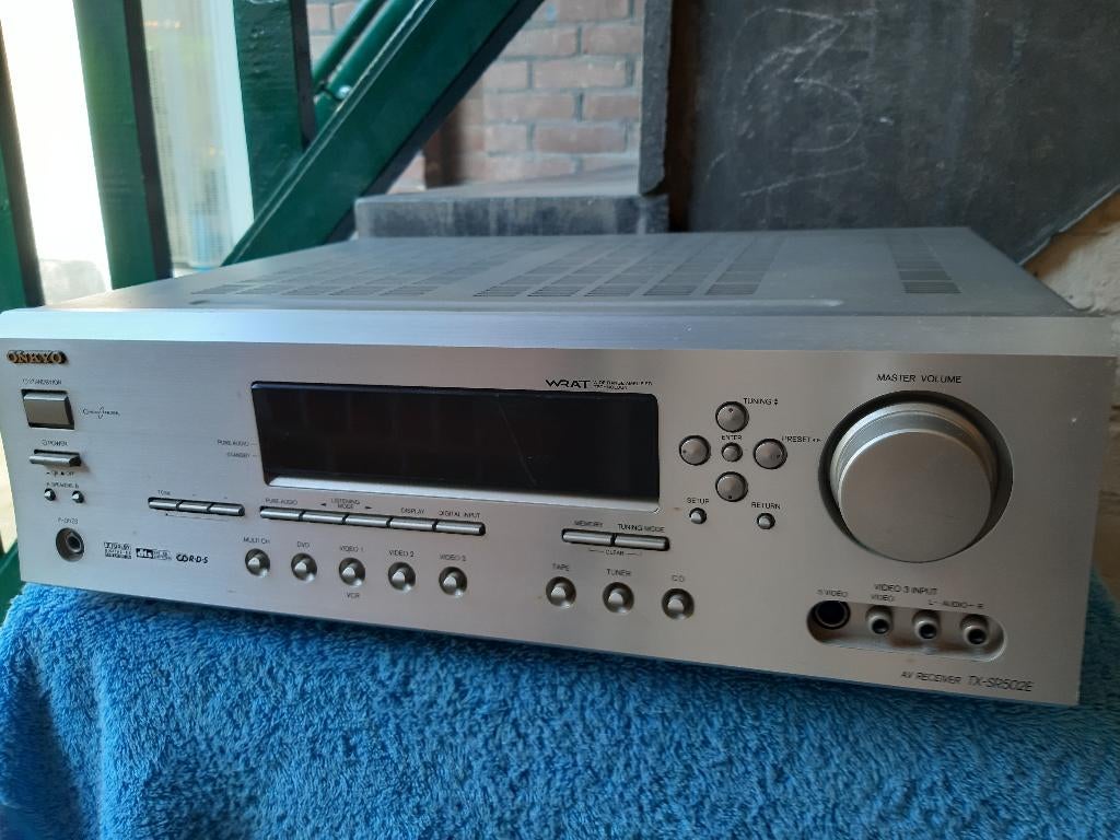 Onkyo Tuner versterker Receiver TX-DS 797 en speakers, Ophalen, 120 watt of meer, Overige merken