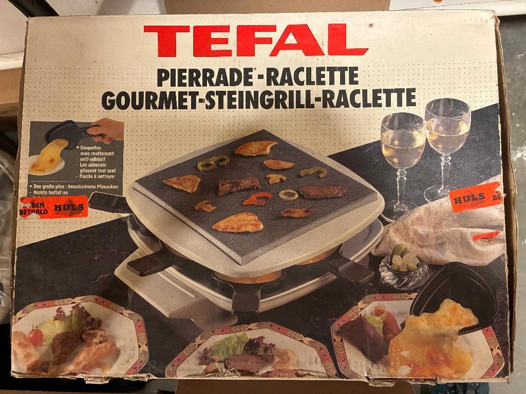 Tefal Pierrade Raclette, Gourmet, Steengrill, Ophalen of Verzenden, Gebruikt, 8 personen of meer