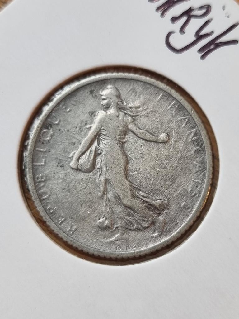 1 franc 1904 frankrijk zilver, Ophalen of Verzenden, Frankrijk, Zilver