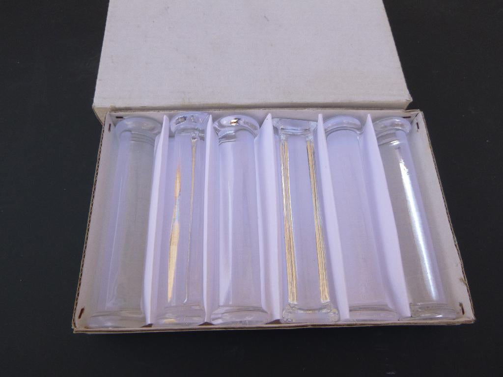 glazen messenleggers, 6 stuks, Ophalen of Verzenden, Overige typen