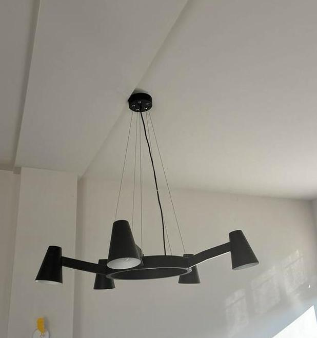 Moderne RoMi Biarritz Hanglamp - zwart - Ø100cm, Ophalen, Nieuw, Metaal, 50 tot 75 cm
