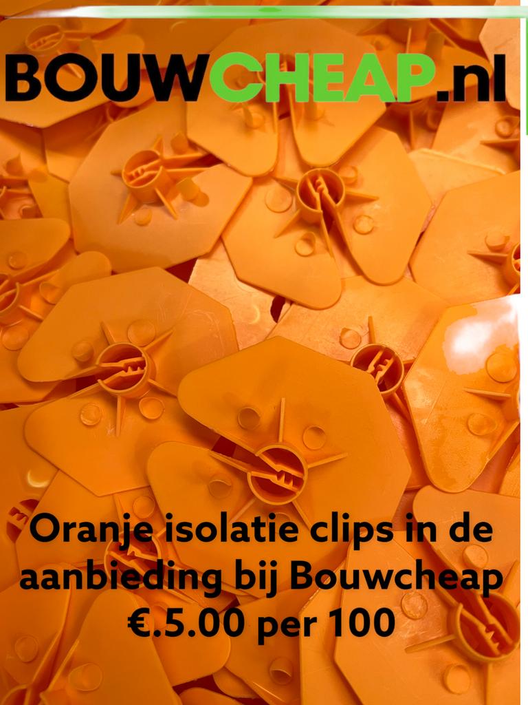 Universele isolatie clips oranje