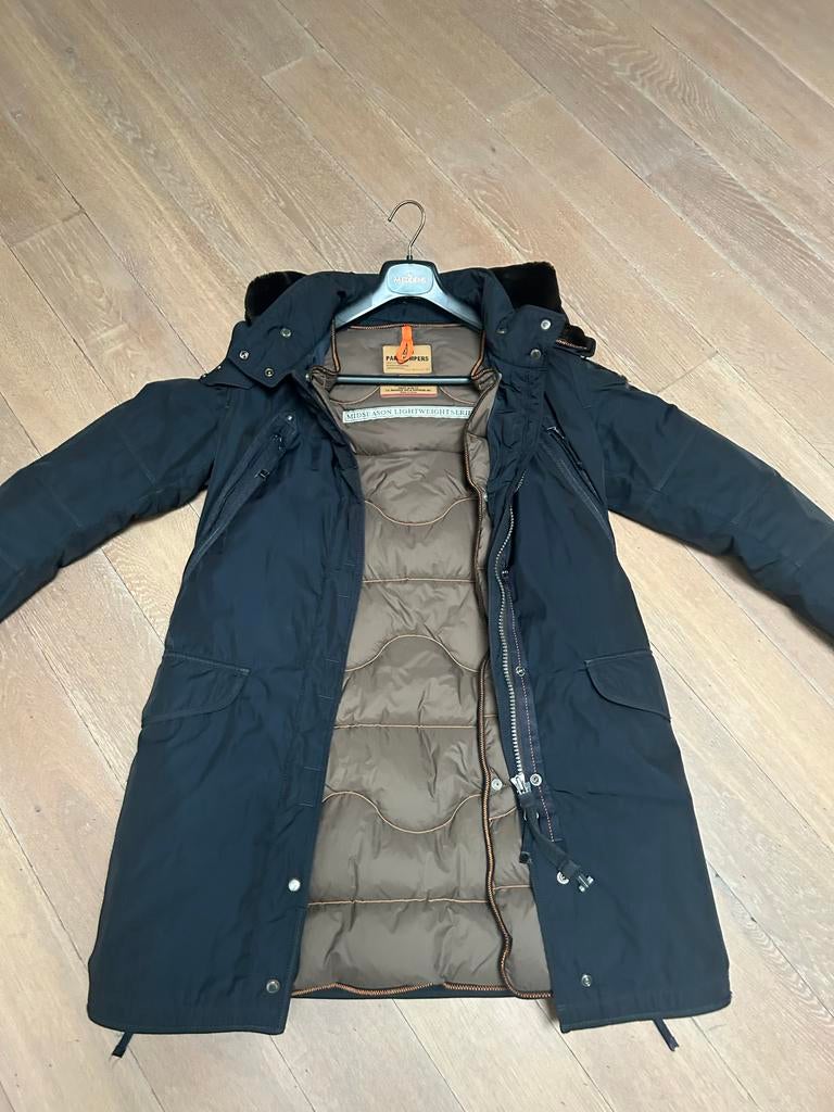 Parajumpers Jas Maat S - Halflang, Ophalen of Verzenden, Zo goed als nieuw, Maat 36 (S), Blauw