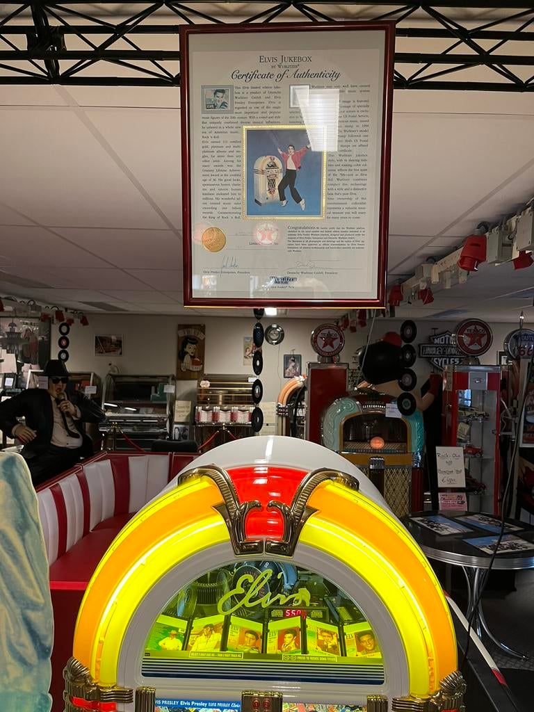 Jukebox Wurlitzer 1015 Elvis cd uitvoering, in nieuw staat!, Verzamelen, Automaten | Jukeboxen, Ophalen of Verzenden, Zo goed als nieuw