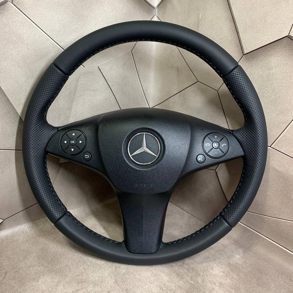 Stuurwiel Stuur Mercedes C-klasse w204 AMG NIEUW LEER, Auto-onderdelen, Nieuw, Ophalen of Verzenden