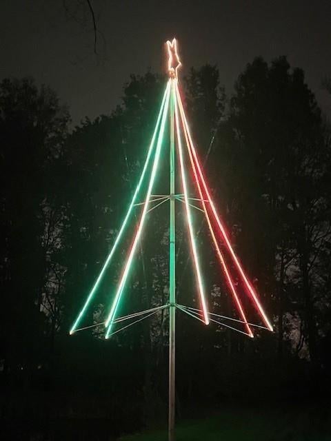 2158. Kerstster / kerst / sterren / kerstverlichting / feest, Diversen, Ophalen, Gebruikt